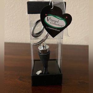 NWT FASHIONCRAFT Vineyard Collection wine bottle stopper